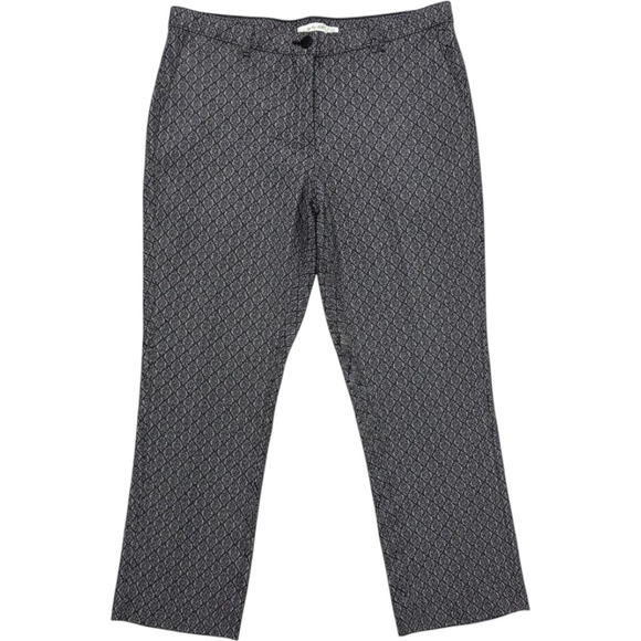 Allison Daley Pants - Allison Daley Plus Dress Pants Womens 16W Gray Pink Geometric Stretch Tapered